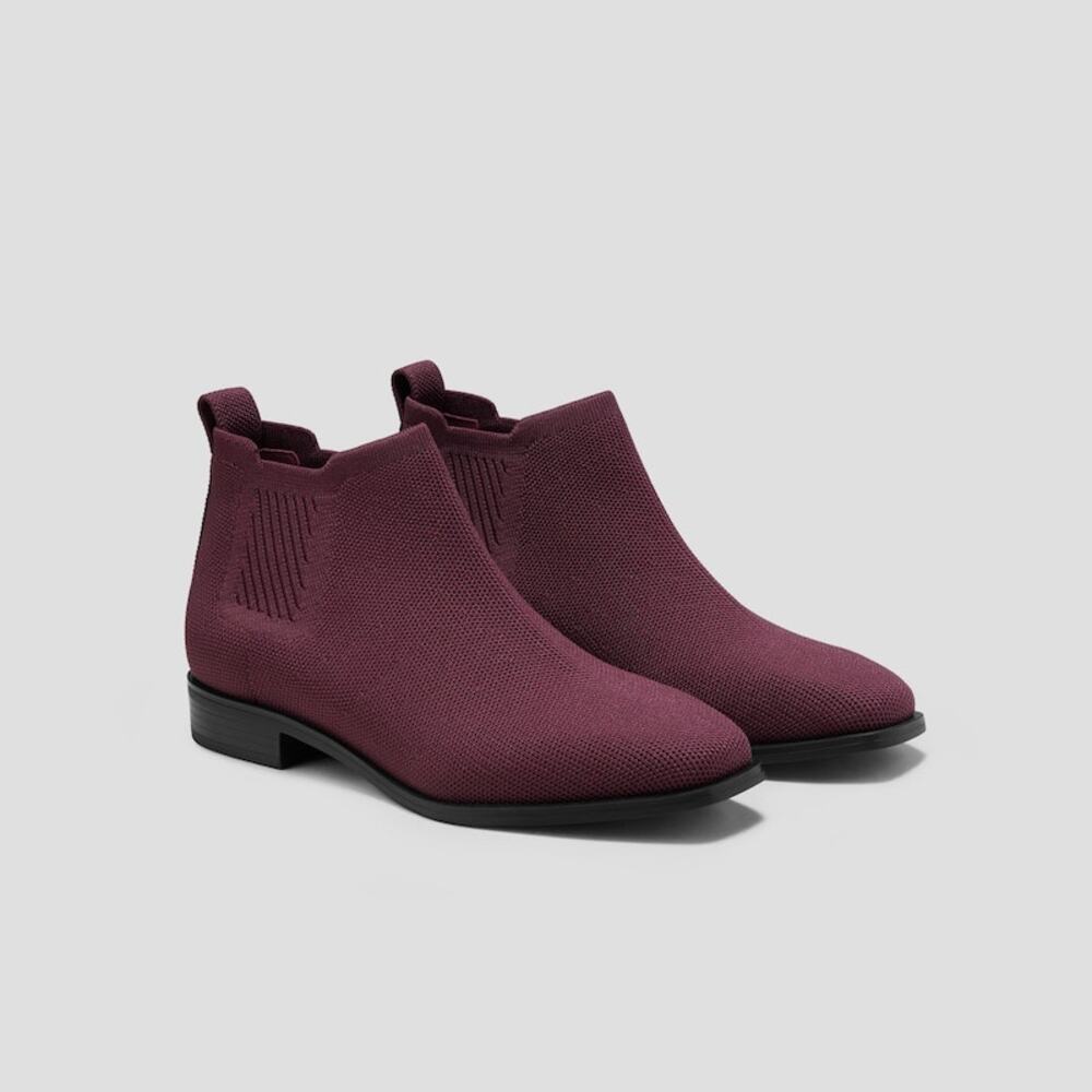 Women's Burgundy Ankle Boots